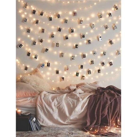 17Ft LED Fairy String Lights with Clear Clips Battery Operated Bedroom Wedding D - Picture 7 of 7